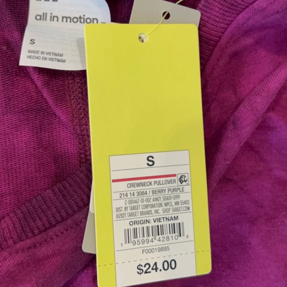 All In Motion Tie-Dye Athleisure Sweatshirt. - Picture 6 of 8